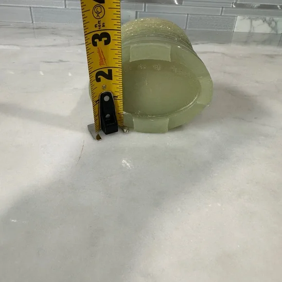 Chinese Carved Imitation Jadeite Candle / Pen Holder – Dragon Motif - Picture 7 of 9